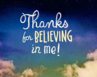 Believing in Me Reply Card