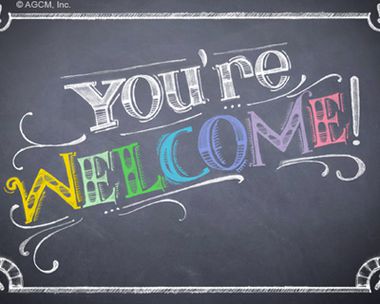 You're Welcome Reply Card