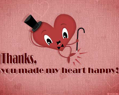 Happy Heart Reply Card