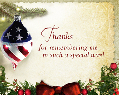 Patriotic Reply Card