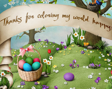 Color Me Happy Reply Card