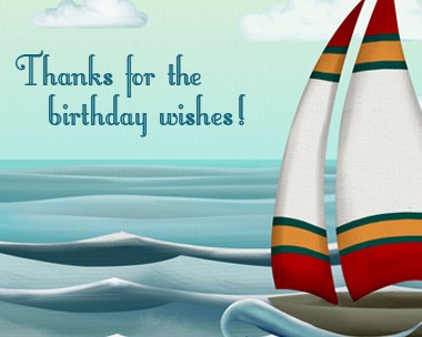 Birthday Wishes Reply Card