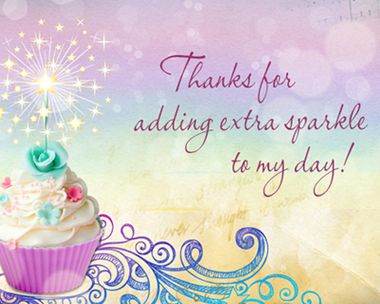 Extra Sparkle Reply Card