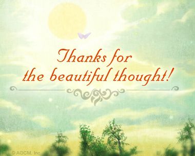 Beautiful Thought Reply Card