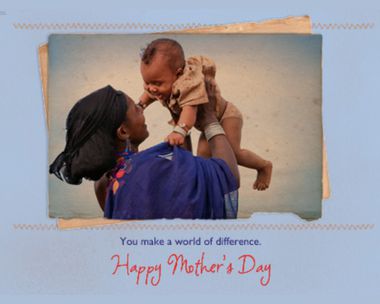 Save the Children Mother's Day Postcard