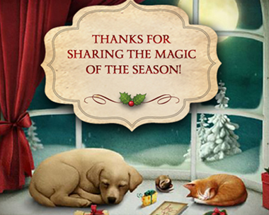 Magical Thanks Reply Card