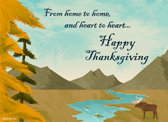 From Home to Heart Wishes Ecard (Postcard) artwork