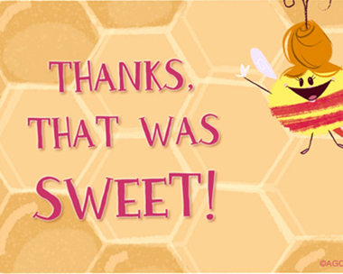 Sweet Thanks Reply Card