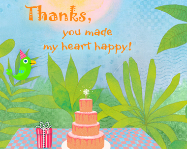 Birthday Gift Box Reply