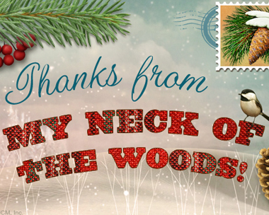 Holiday Thanks Reply Card