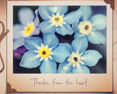 Thanks from the Heart