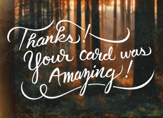 With Warmest Thanks reply artwork