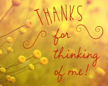 Thanks for the Thought Reply Card