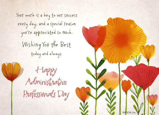 Your Work Is Appreciated Administrative Professionals Day Ecard American Greetings