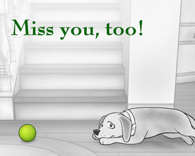 Miss You, Too! Reply Card