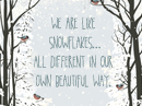 Snowflakes Quote Postcards