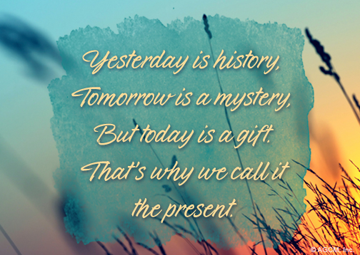 Today Is A Gift Quote" | Postcard | Blue Mountain Ecards