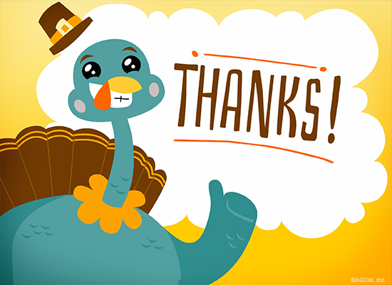 Thanks for the Thanksgiving Wish Reply artwork