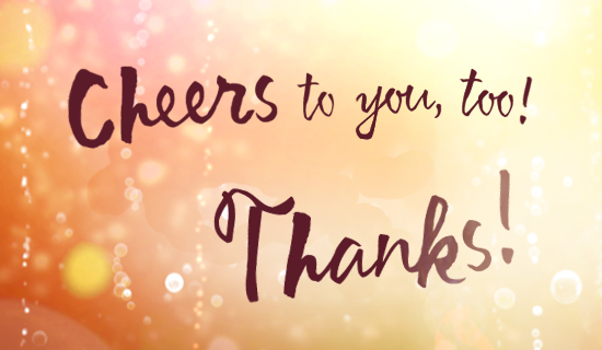 Cheers to You, Too Reply artwork