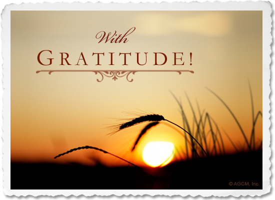 Sending Gratitude Ecard (Postcard) artwork
