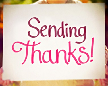 Sending Thanks Reply