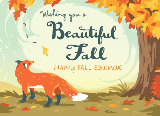 9/22 Fall Equinox Beauty Ecard (Postcard) artwork