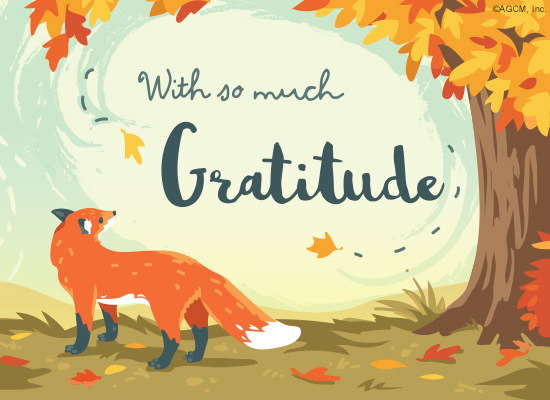 With Gratitude Ecard (Postcard) artwork