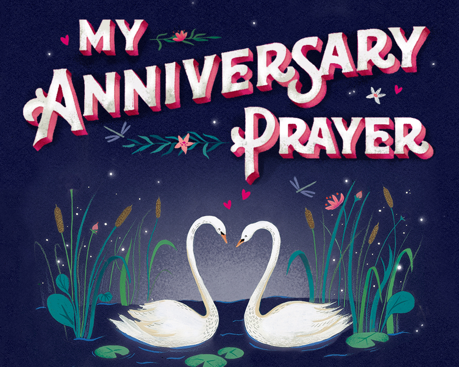 "My Anniversary Prayer" Anniversary eCard Blue