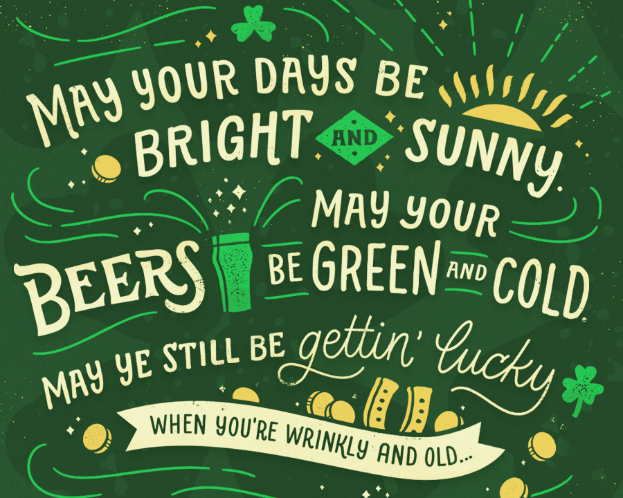 "Luck O' The Irish Poem" Postcards Blue Mountain