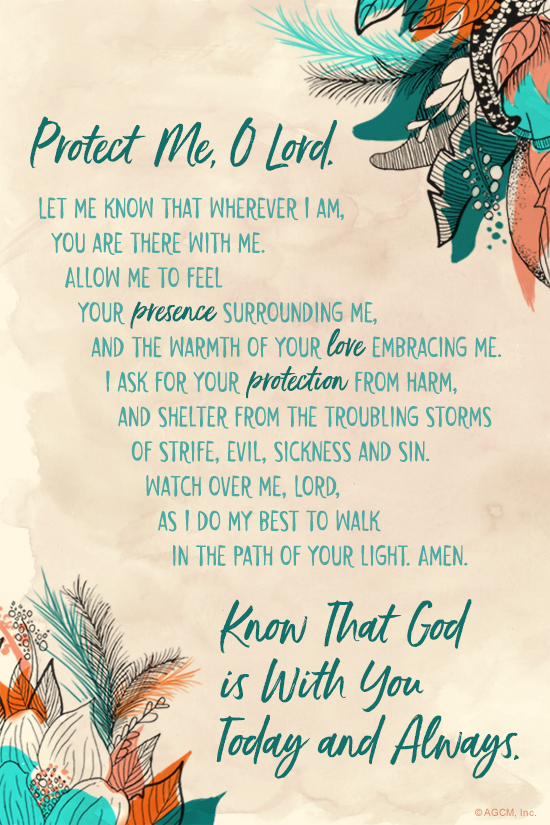 A Prayer for Protection Postcard artwork