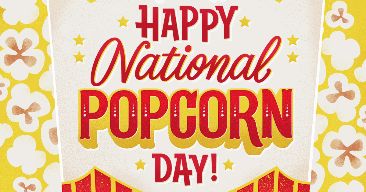 National Popcorn Lovers Day 2024 Avie Melina