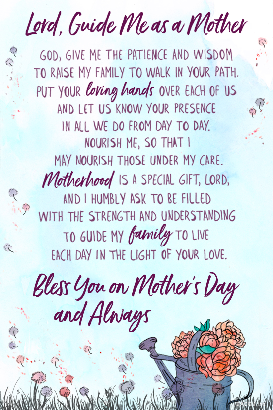 A Special Mother's Day Prayer Ecard artwork