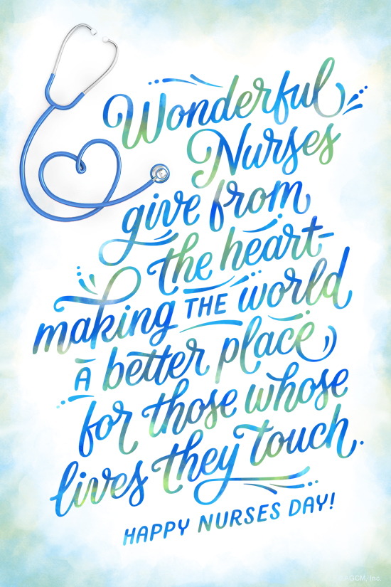 Nurses Give from the Heart (Postcard) artwork