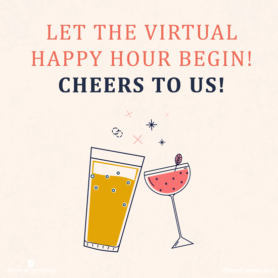 Virtual Happy Hour (Postcard) artwork