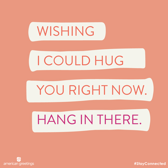 Wishing I Could Hug You (Postcard) artwork