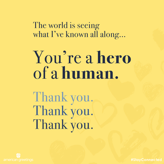 Hero of a Human (Postcard) artwork