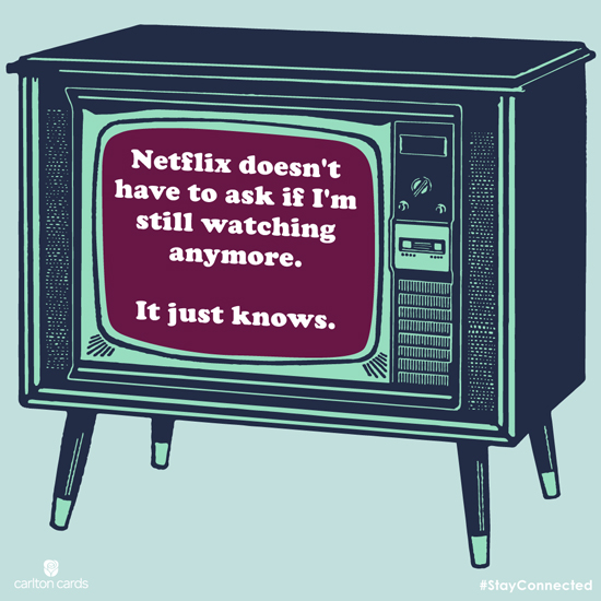 Netflix Just Knows (Postcard) artwork