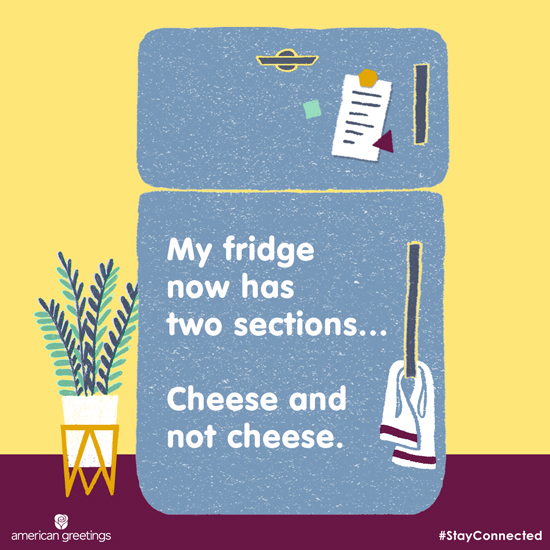 Cheese and Not Cheese (Postcard) artwork