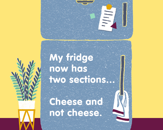 Cheese and Not Cheese (Postcard) | American Greetings