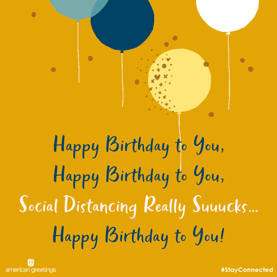 Social Distancing Birthday (Postcard) | American Greetings