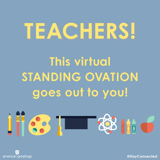 Teacher Standing Ovation (Postcard) artwork