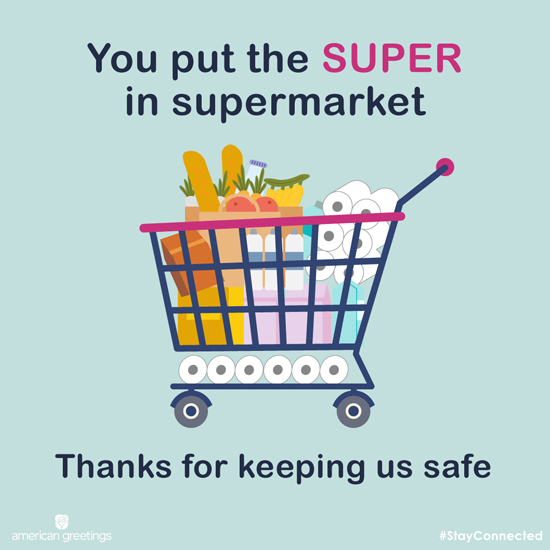 You Put the Super in Supermarket (Postcard) artwork