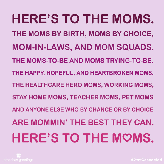 Here's to the Moms (Postcard) artwork