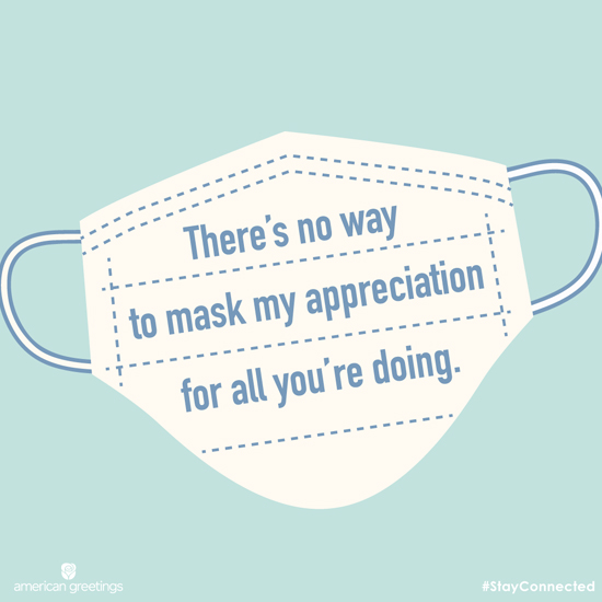 Can't Mask My Appreciation (Postcard) artwork