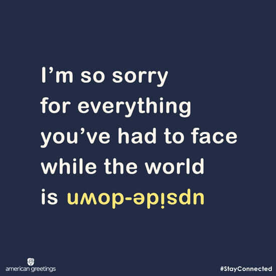 Upside Down World (Postcard) artwork