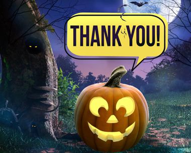 Halloween Pumpkin (Reply Card)