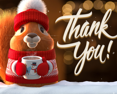 Squirrel Thank You Reply