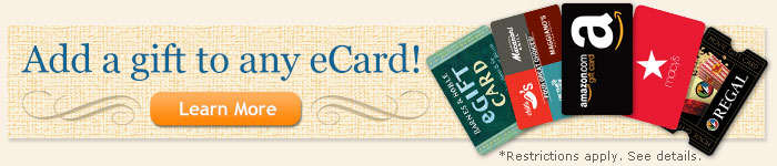 Add a gift to any eCard!