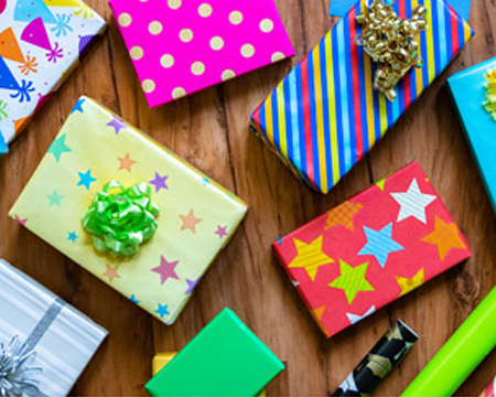 Unique Wrapping Paper - DIY Confetti Gift Wrap