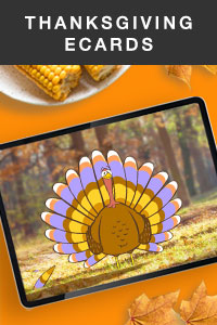 Bless You Thanksgiving Turkey Ecard